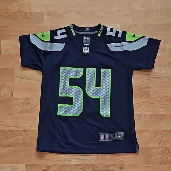 Nike NFL Bobby Wagner Seattle Seahawks Jersey Kids Youth Blue Green NWT - Picture 1 of 9
